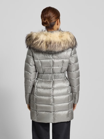 ROCK'N BLUE Kurtka puchowa z paskiem model ‘Amy RX’ Jasnoszary 5