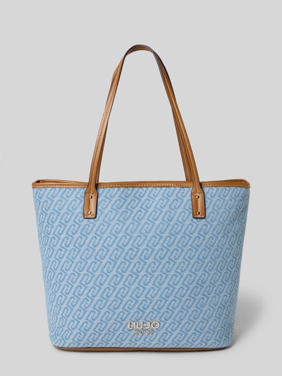 Liu Jo White Tote Bag in Denim-Optik Modell 'Evrim' Hellblau 2