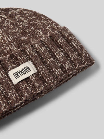 Drykorn Beanie aus Woll-Mix Modell 'LOAH' Hellbraun 2