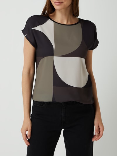 OPUS T-Shirt mit grafischem Muster Modell 'Salfi' Black 4