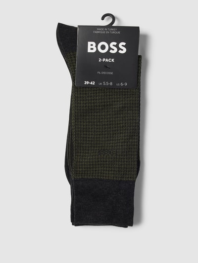 BOSS Socken mit Label-Detail im 2er-Pack Anthrazit 3