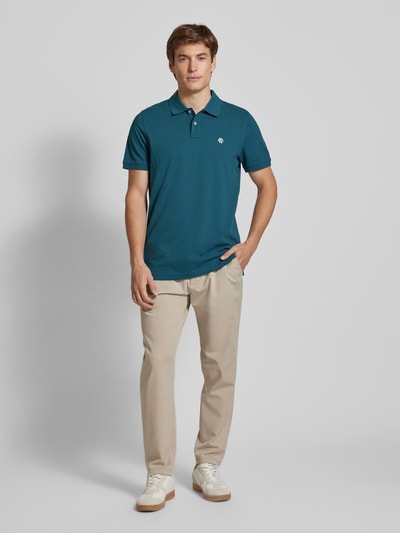 MCNEAL Regular fit poloshirt met labelstitching Petrol - 1