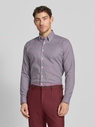 Christian Berg Men Regular fit zakelijk overhemd van katoen Rood - 4