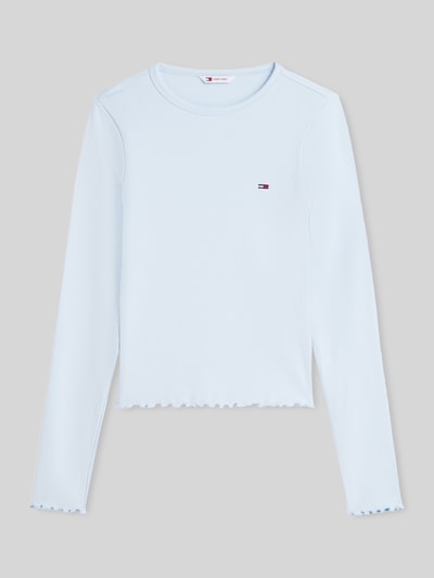 Tommy Jeans slim fit shirt met lange mouwen van katoenmix Lichtblauw - 2