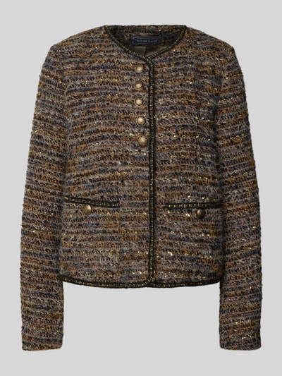 WHITE LABEL Blazer in Bouclé-Optik Gold 2