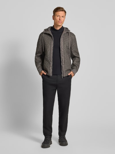 ARMANI EXCHANGE Blouson mit Zweiwege-Reißverschluss und Stehkragen Dunkelgrau 1