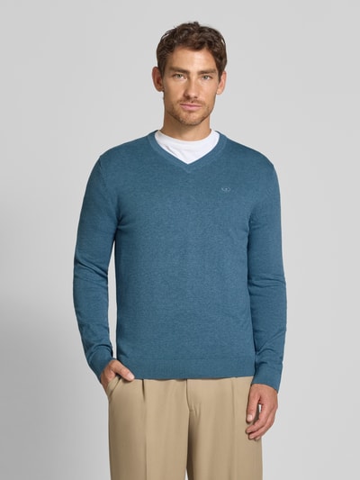 Tom Tailor Regular fit pullover van puur katoen  Blauw - 4