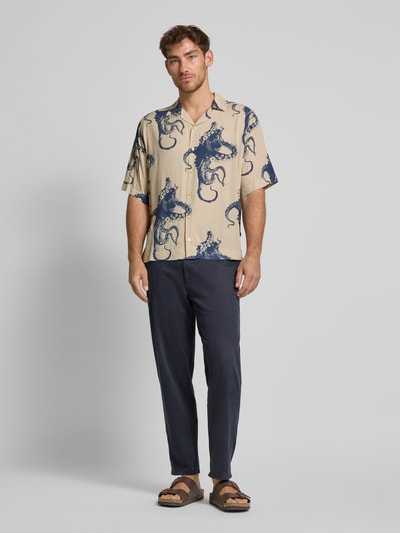 BOSS Orange Relaxed fit vrijetijdsoverhemd met reverskraag, model 'Lapisy' Beige - 1