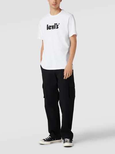 Levi's® Relaxed Fit T-Shirt mit Label-Print Weiss 1