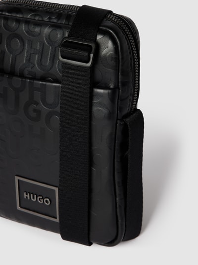 HUGO CROSSBODY BAG UNISEX - Schoudertas - black/zwart