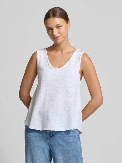 American Vintage Tanktop mit U-Ausschnitt Modell 'SONOMA' Weiss 4