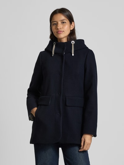 Amber & June Jack met capuchon en klepzakken Marineblauw - 4