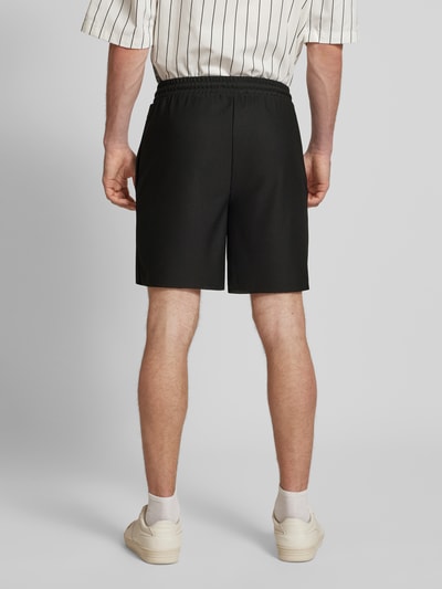 Only & Sons Regular fit korte broek met structuurmotief, model 'DRUM LIFE' Zwart - 5