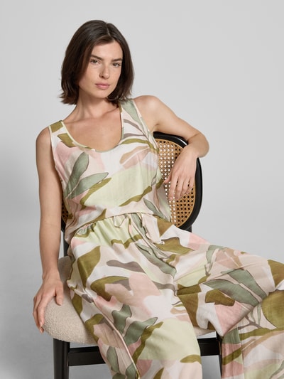 ZABAIONE Top met V-hals, model 'Pa44loma' Kaki - 3