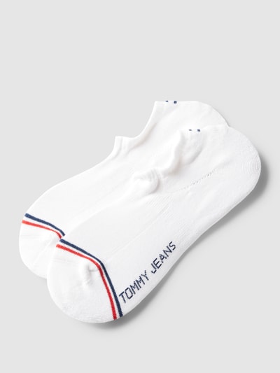 Tommy Jeans Skarpetki stopki z nadrukiem z logo w zestawie 2 szt. model ‘Iconic’ Biały 1