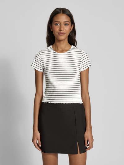 Only Slim Fit T-Shirt mit Viskoseanteil Modell 'EMMA' Offwhite 4