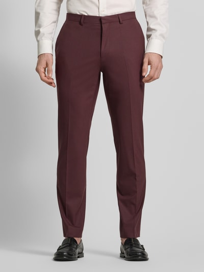 HUGO Garnitur o kroju slim fit z mieszanki wełny Model 'ARTI-HESTEN' Bordowy 6