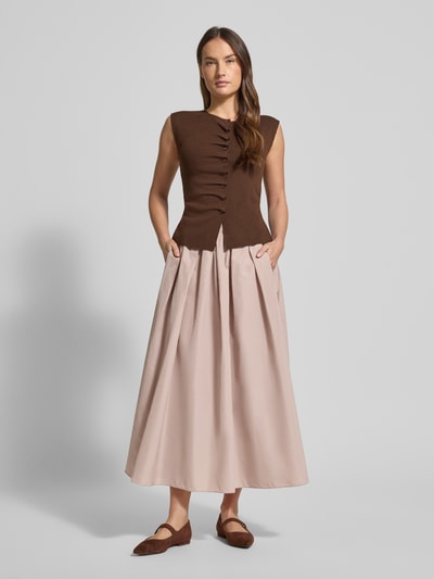 Weekend Max Mara Midi-rok Met katoen Model 'CURVATO' Oudroze - 1