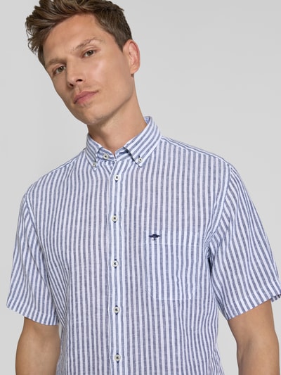 Fynch-Hatton Vrijetijdsoverhemd met knoopsluiting Marineblauw - 3