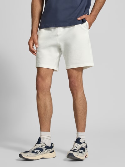 ONLY & SONS Loose Fit Sweatshorts aus Bio-Baumwoll-Mix Modell 'KIAN' Weiss 4