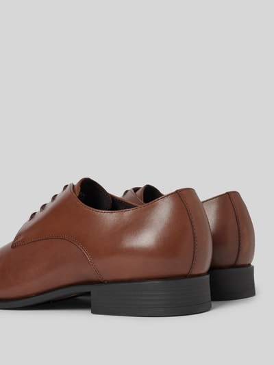 Geox Leren derbyschoennen met gestructureerde zool, model 'UOMO HIGH LIFE' Cognac - 2