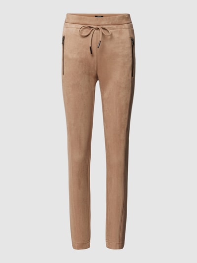 OPUS Stoffen broek met ritszakken, model 'Elvina' Beige - 2