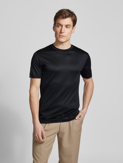 Emporio Armani T-Shirt aus Lyocell-Mix Marine 4