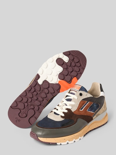 Floris Van Bommel Sneakers met vetersluiting, model 'De Treener' Marineblauw - 4