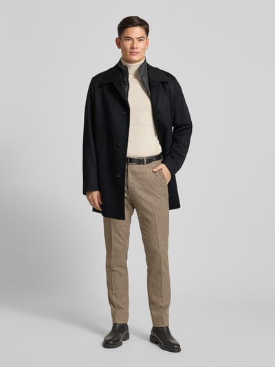 BOSS Płaszcz wełniany o kroju regular fit z domieszką kaszmiru model ‘CLARK’ Czarny 1