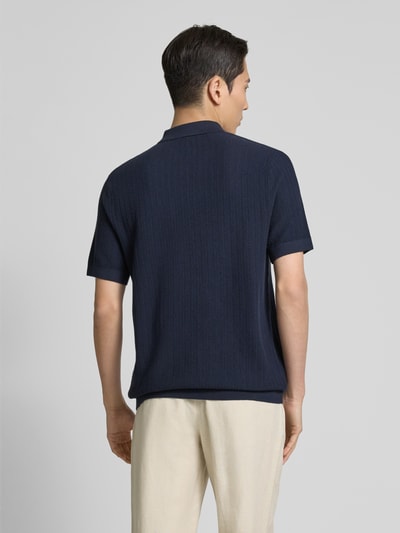 SELECTED HOMME Poloshirt met korte ritssluiting Marineblauw - 5