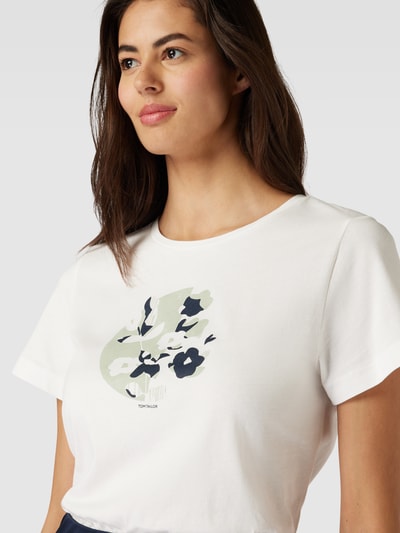 Tom Tailor T-Shirt mit Motiv-Print Offwhite 3