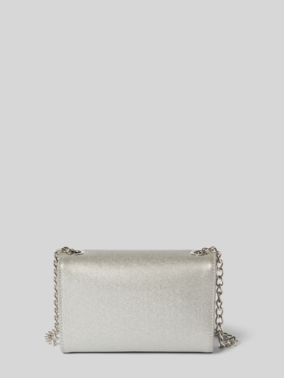 VALENTINO BAGS Crossbody Bag mit Label-Detail Modell 'Divina' Silber 3