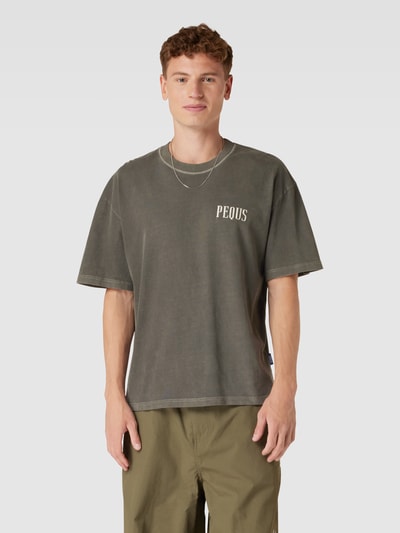 PEQUS T-Shirt in melierter Optik Anthrazit 4