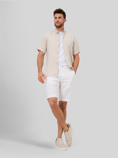 Brax Regular Fit Bermuda aus Baumwoll-Mix Weiss 1
