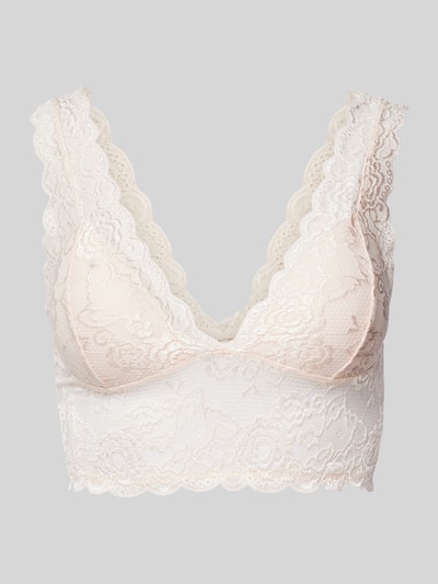 Only Bralette met kant, model 'CHLOE' Lichtroze - 2