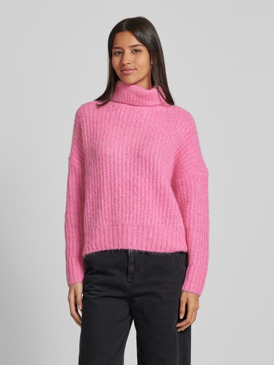 Fynch-Hatton Strickpullover mit Rollkragen Pink 4