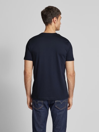 Christian Berg Men T-Shirt mit Label-Print Marine 5