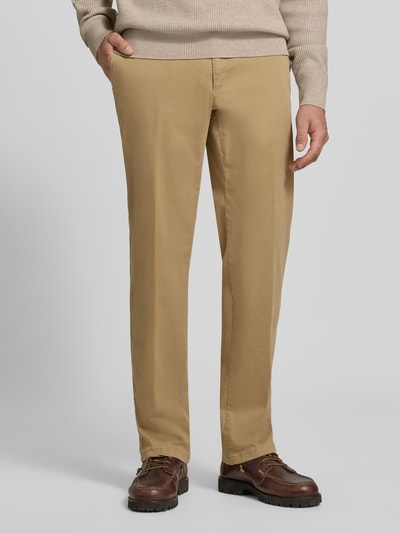 Brax Regular Fit Chino aus Baumwoll-Mix Modell 'Evans' Beige 4