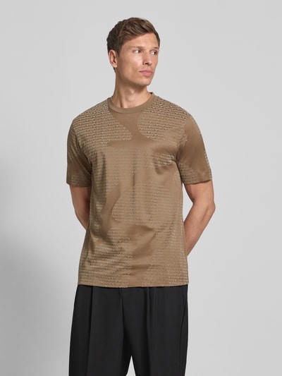 Emporio Armani T-Shirt mit Rundhalsausschnitt Taupe 4