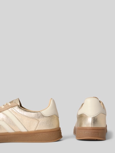 Gant Sneakers van echt leer met reliëflogo, model 'Cuzima' Goud gemêleerd - 2