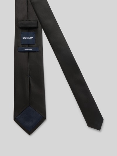 OLYMP Krawatte aus Seide mit Logo-Innenfutter Black 2