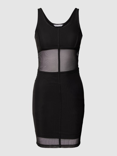 Calvin Klein Jeans Mini-jurk met mesh Zwart - 2