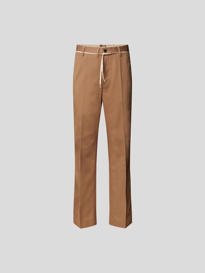 Marni Bundfaltenhose mit Schnürung Camel 2