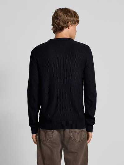 Jack & Jones Strickpullover mit Rundhalsausschnitt Modell 'ROY' Black 5