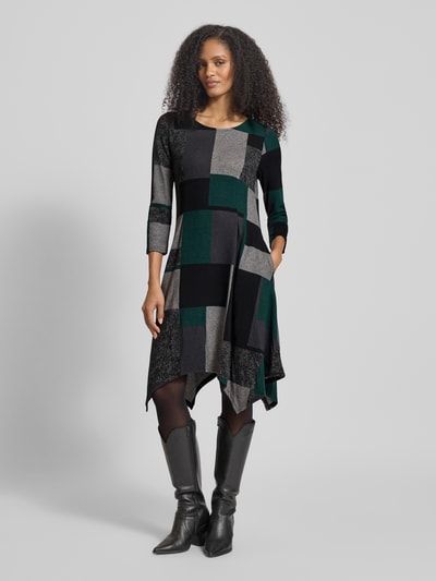 Apricot Minikleid mit Rundhalsausschnitt Khaki 4