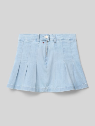 Tommy Hilfiger Teens Jeansrock mit Falten Hellblau 1