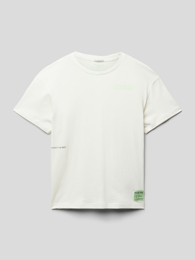 Tom Tailor T-Shirt mit Statement-Print Offwhite 1