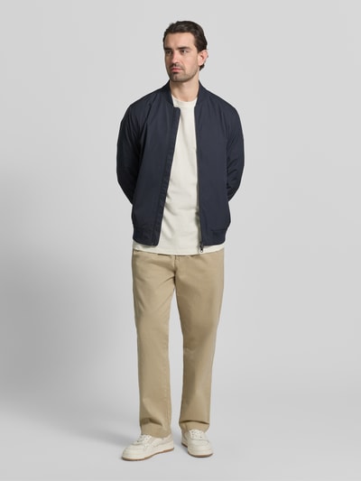 CINQUE Regular Fit Bomberjacke mit Stehkragen Modell 'Rapid' Marine 1