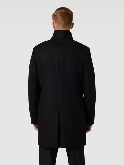 Cinque Krótki płaszcz z krytą listwą guzikową model ‘Show’ Czarny 5