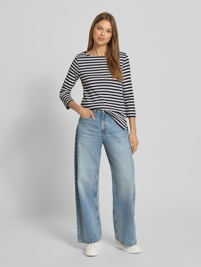 Christian Berg Woman Shirt met 3/4-mouwen en ronde hals Donkerblauw - 1